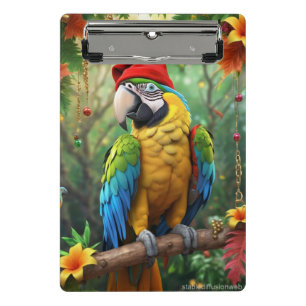 Minicarpeta De Pinza Navidades Parrot As Santa Claus-76349