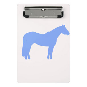 Minicarpeta De Pinza Negocio de Entrenador de Caballos Azul Simple y Mo