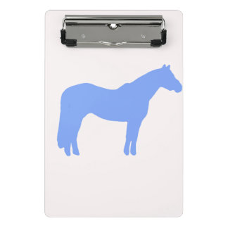 Minicarpeta De Pinza Negocio de Entrenador de Caballos Azul Simple y Mo