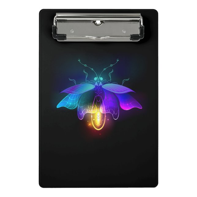 Minicarpeta De Pinza Neon Firefly en negro (Anverso)