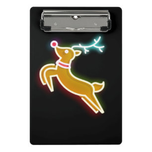 Minicarpeta De Pinza Neon Reindeer