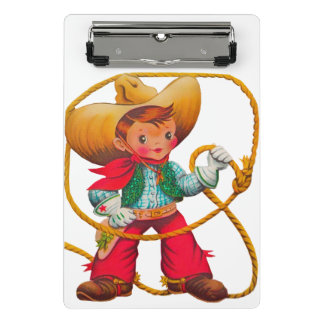 Minicarpeta De Pinza Niño retro niño vago occidental