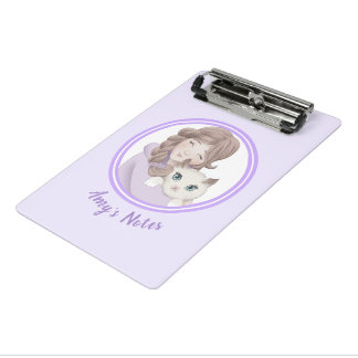 Minicarpeta De Pinza Niños personalizables chica y Kitty