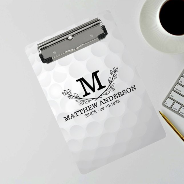Minicarpeta De Pinza Nombre del patrón de bola de golf personalizado Mo (Subido por el creador)
