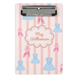 Minicarpeta De Pinza Nombre personalizado del ballet de Coquette