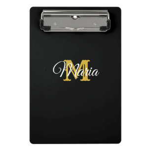 Minicarpeta De Pinza Nombre personalizado inicial