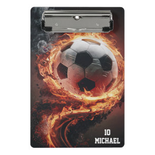 Minicarpeta De Pinza Nombre Personalizado Y Número Fútbol Baloncesto