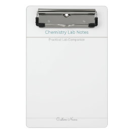 Minicarpeta De Pinza Notas de laboratorio de química – Nombre personali