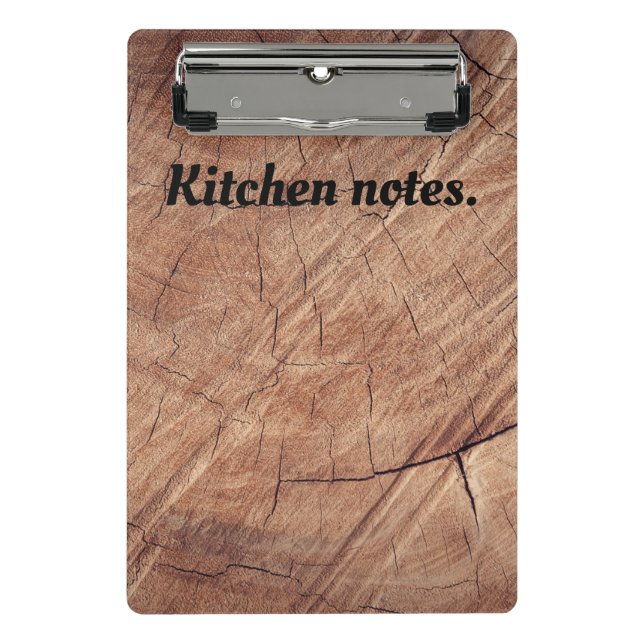 Minicarpeta De Pinza Notas de Wood Kitchen (Anverso)