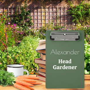 Minicarpeta De Pinza Novela Jardinero Jefe Personalizado Jardinería Peq