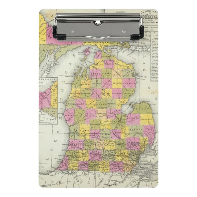 Minicarpeta De Pinza Nuevo mapa de Michigan 2 (Anverso)