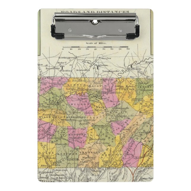 Minicarpeta De Pinza Nuevo mapa de Tennessee (Anverso)