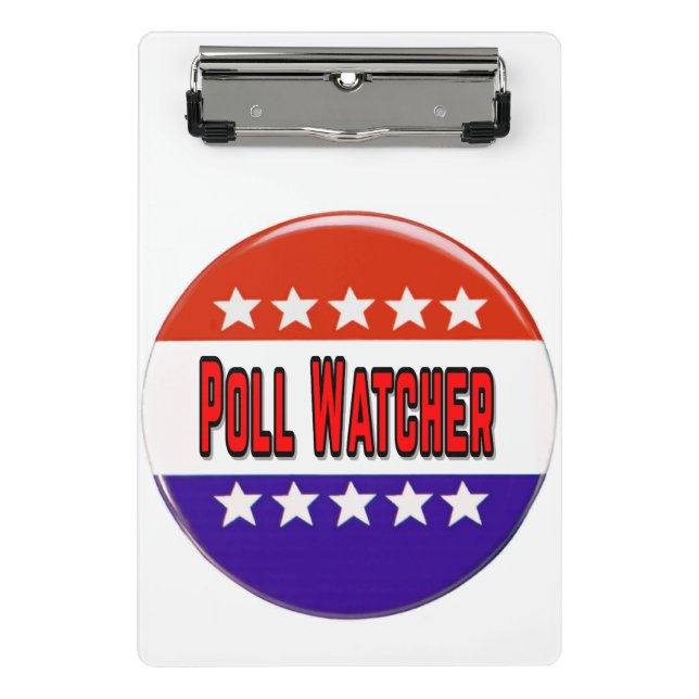 Minicarpeta De Pinza Observador de encuestas (Anverso)