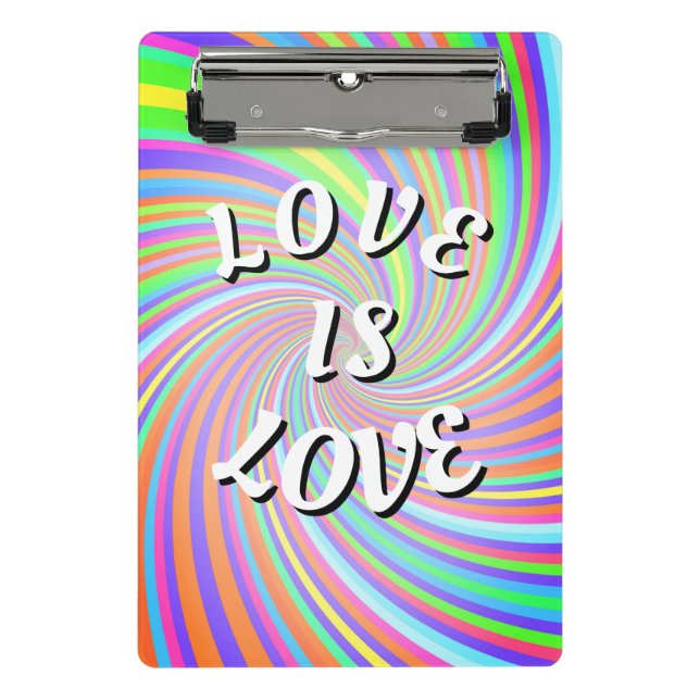 Minicarpeta De Pinza Orgullo Amor Es Amor  (Anverso)