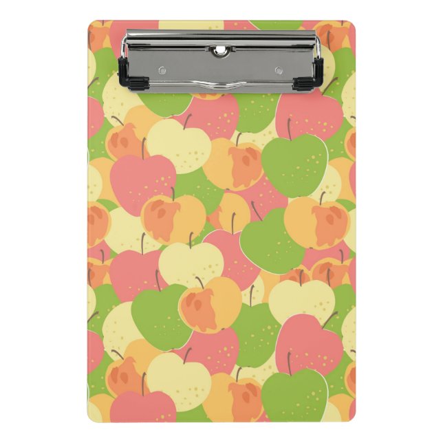 Minicarpeta De Pinza Ornamento con las manzanas (Anverso)