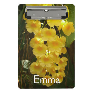 Minicarpeta De Pinza Orquídeas Amarillas Colgantes Flores Tropicales