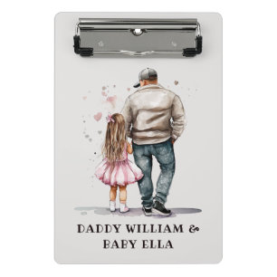 Minicarpeta De Pinza Padre e hija personalizados (2)
