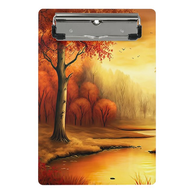 Minicarpeta De Pinza Paintaje paisajístico de otoño-87546 (Anverso)