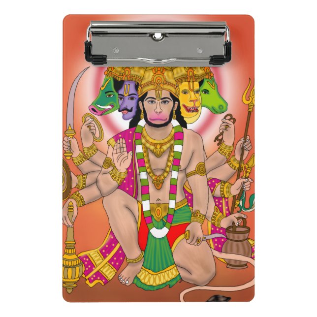 Minicarpeta De Pinza  Panchmukhi Hanuman  (Anverso)