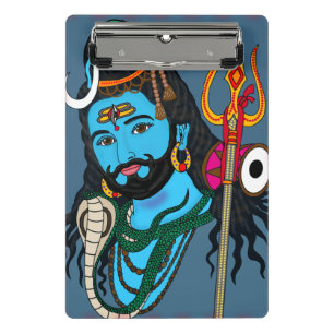 Minicarpeta De Pinza Papel de carta con rostro de Shiva