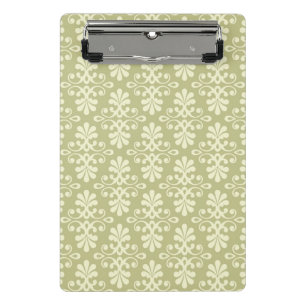 Minicarpeta De Pinza Papel pintado floral del damasco