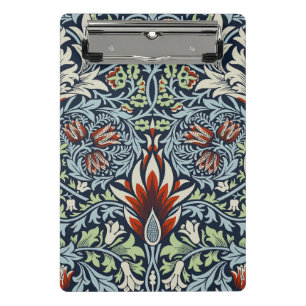 Minicarpeta De Pinza Papel pintado floral Morris Navy Blue Snakeshead