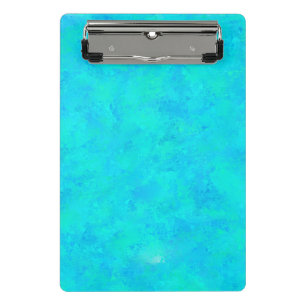 Minicarpeta De Pinza Patrón abstracto azul turquesa