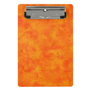 Minicarpeta De Pinza Patrón abstracto naranja