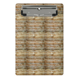 Minicarpeta De Pinza Patrón continuo de tablón de madera marrón desgast