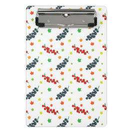 Minicarpeta De Pinza Patrón De Bayas, Redberry, Blueberry, Fruta