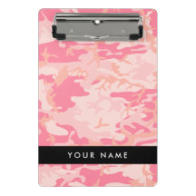 Patrón de camuflaje rosado, nombre, personalizació