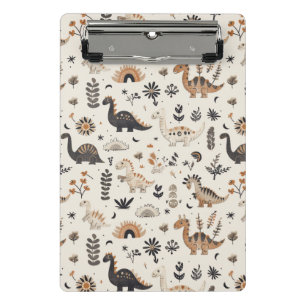 Minicarpeta De Pinza Patrón de dinosaurios de la jungla de Boho