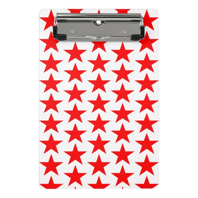 Minicarpeta De Pinza Patrón de estrella roja (Anverso)