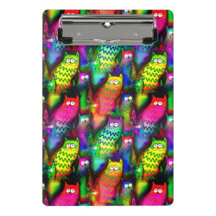 Minicarpeta De Pinza Patrón de gatos coloridos-57578
