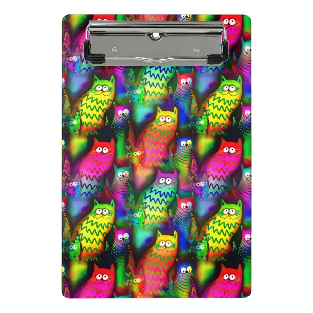 Minicarpeta De Pinza Patrón de gatos divertidos-54578 (Anverso)
