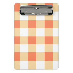 Minicarpeta De Pinza Patrón de Gingham