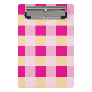 Minicarpeta De Pinza Patrón de Gingham