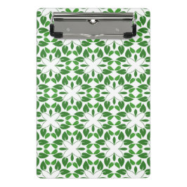 Minicarpeta De Pinza Patrón De Hojas, Patrón De Hojas, Hojas Verdes