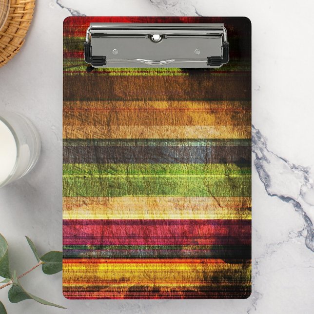 Minicarpeta De Pinza Patrón de madera multicolor (Subido por el creador)