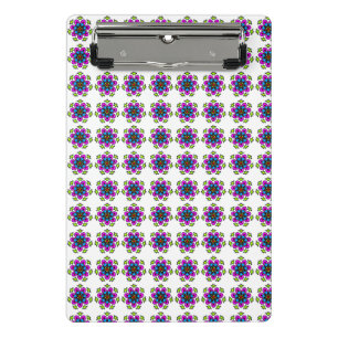 Minicarpeta De Pinza Patrón de Mandala Floral