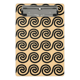 Minicarpeta De Pinza Patrón de ondas de la llave de meandro griega marr