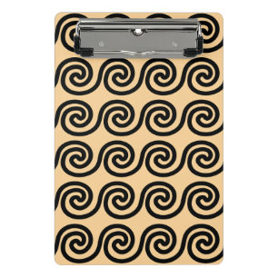 Minicarpeta De Pinza Patrón de ondas de la llave de meandro griega marr