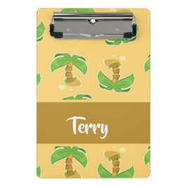 Minicarpeta De Pinza Patrón de palmeras tropicales