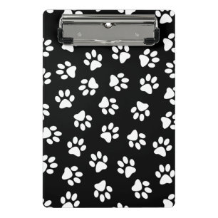 Minicarpeta De Pinza Patrón De Patas, Patas De Perro, Patas Blancas