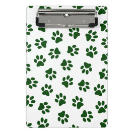 Minicarpeta De Pinza Patrón De Paws, Paws De Perro, Papas Verdes