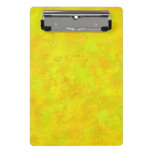 Minicarpeta De Pinza Patrón de resumen verde del Naranja amarillo