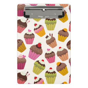 Minicarpeta De Pinza Patrón de tarta, patrón de muffin, chocolate, cora
