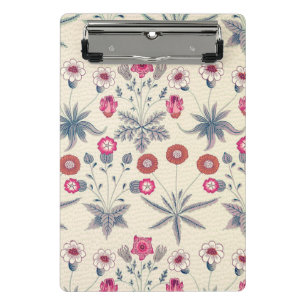 Minicarpeta De Pinza Patrón floral de margarita de William Morris rojo 