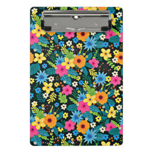 Minicarpeta De Pinza Patrón floral de vibrante Ditsy-43785