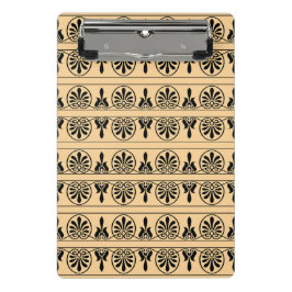 Minicarpeta De Pinza Patrón griego árabe-mediterráneo marrón